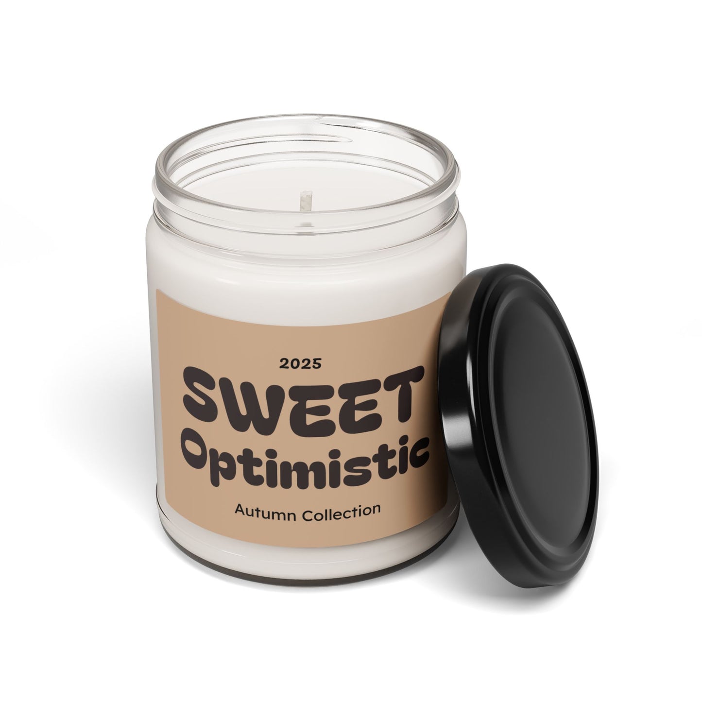 Sweet Optimistic Scented Candle, Fall Vibes, Cozy Gift for Friends, Relaxation, Home Decor, Autumn Collection Candle
