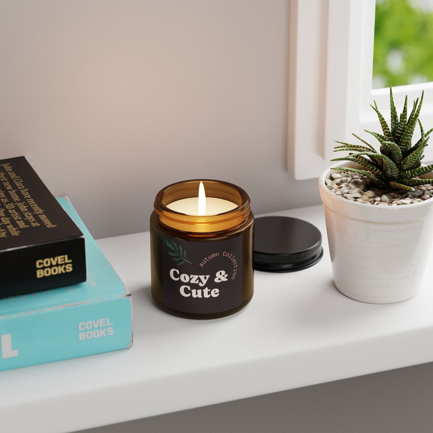 Cozy & Cute Scented Soy Candle - Autumn Collection, Relaxing Home Décor, Gift for Her, Fall Candle, Eco-Friendly Aromatherapy