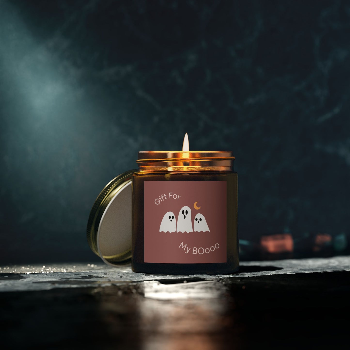Ghostly Gift Scented Candles, Coconut Apricot Wax | Halloween Candles, Cozy Home Decor, Spooky Gifts, Fall Fragrance, Ghost Decor