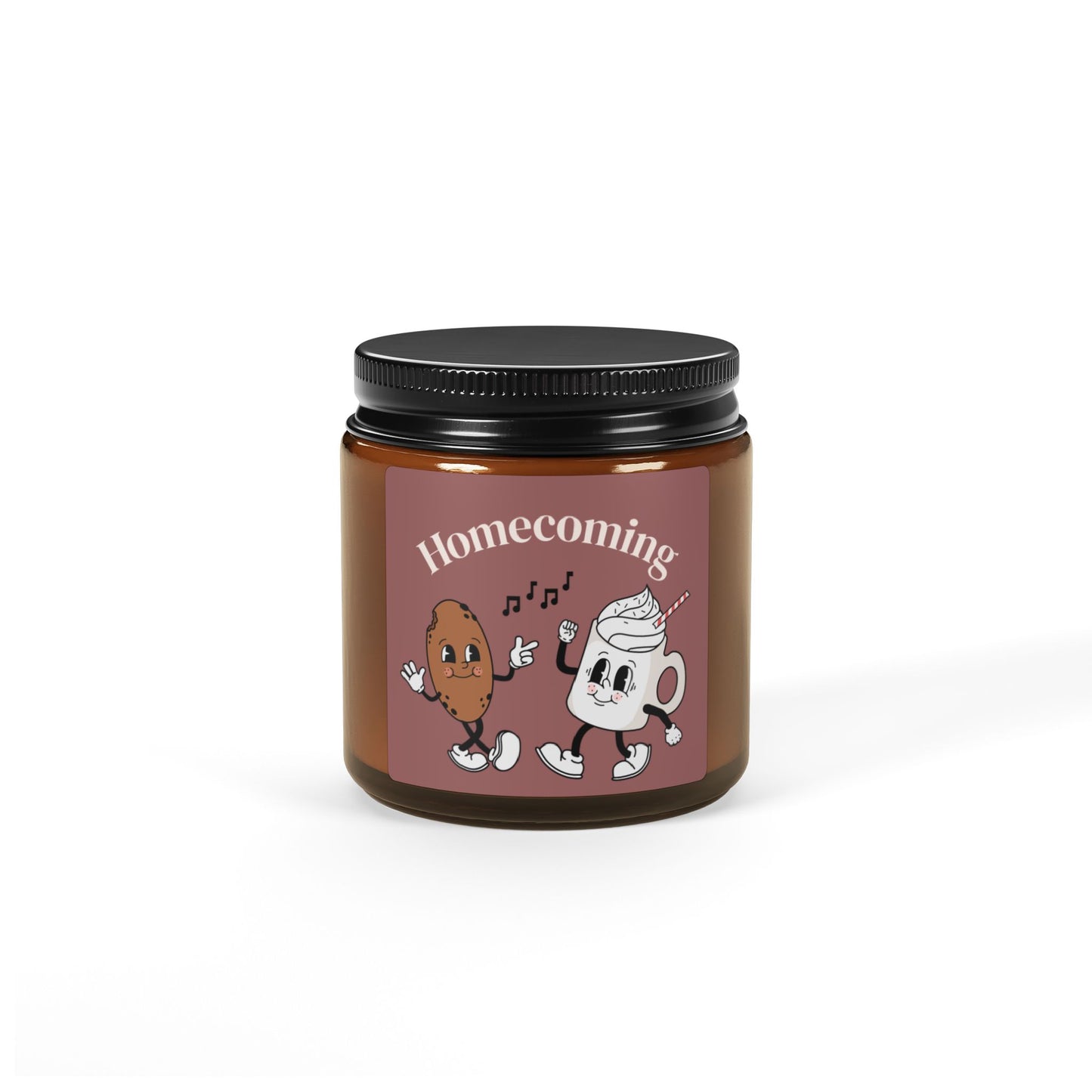 Homecoming Scented Soy Candle, Cozy Amber Jar, Relaxing Gift, Aromatherapy Decor, Home Fragrance for Gatherings