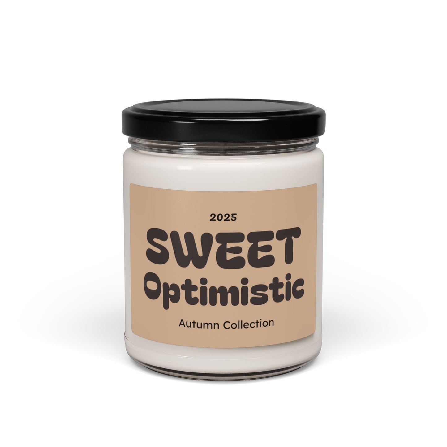 Sweet Optimistic Scented Candle, Fall Vibes, Cozy Gift for Friends, Relaxation, Home Decor, Autumn Collection Candle
